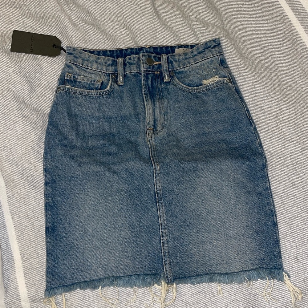 All Saints denim  skirt Size 0
